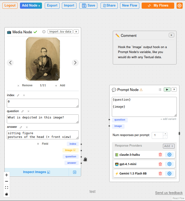 Connect Media Node to Prompt Node